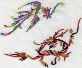 Dragon with Phoenix
